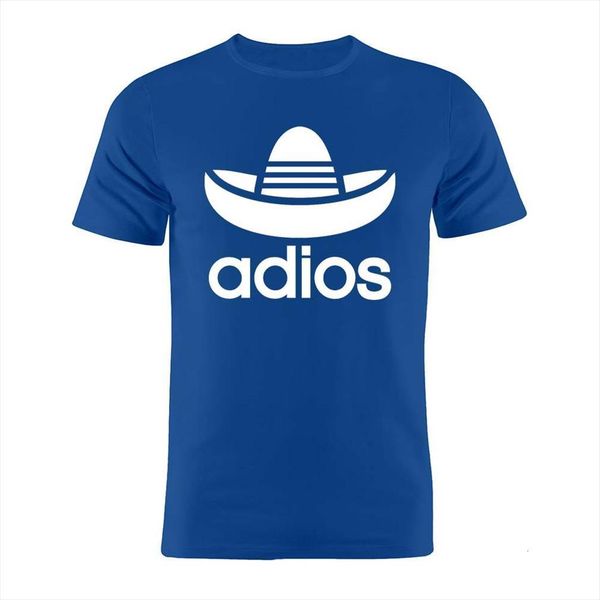 

100% cotton adios goodbye men spanish mexican funny parody geek tee, White;black