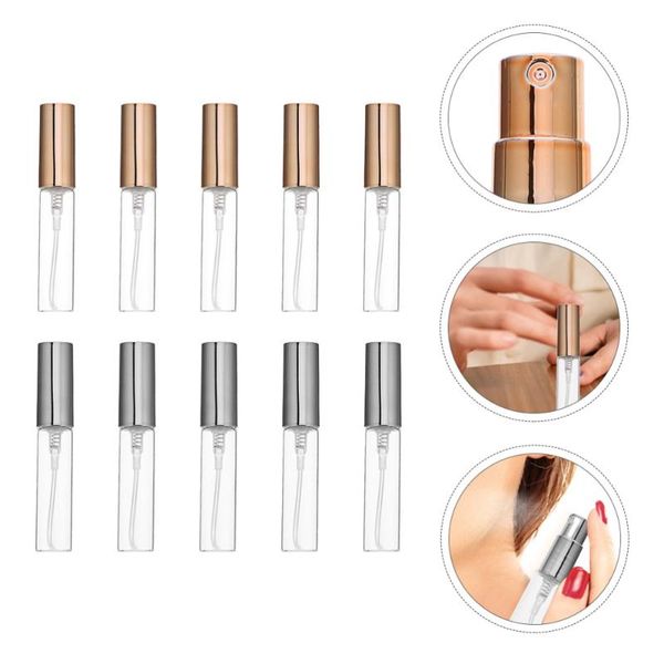 

10pcs perfume empty spray bottles multi-functional cosmetic sprayer storage & jars