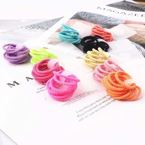 

10 new color princess headwear pretty elastic hair bands children strings baby accessories, Pink