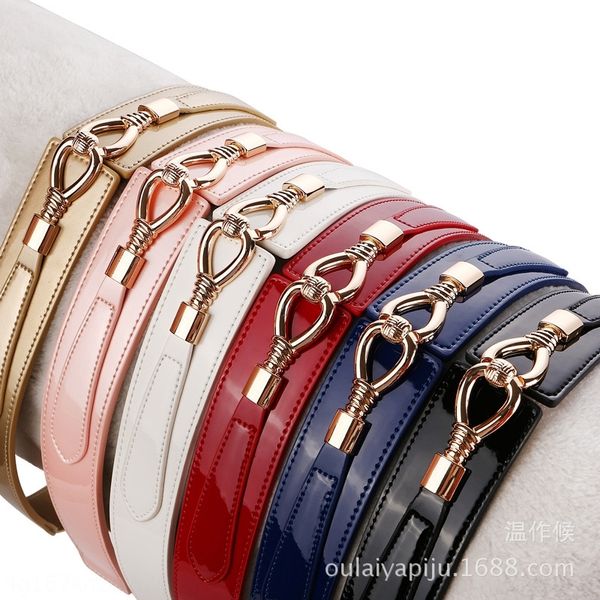 

pux leather women's elasticwith dress coat belts dress coat waist cover women's fashion versatile wide belt, Black;brown