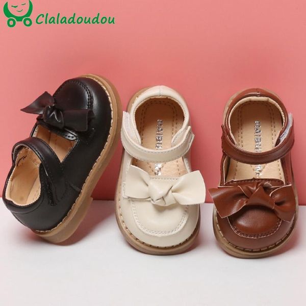 

first walkers 11.5-15.5cm brand 0-3years infant girls autumn shoes,solid pure bowtie-knot kids womon pu leather soft flats shoes for outwalk