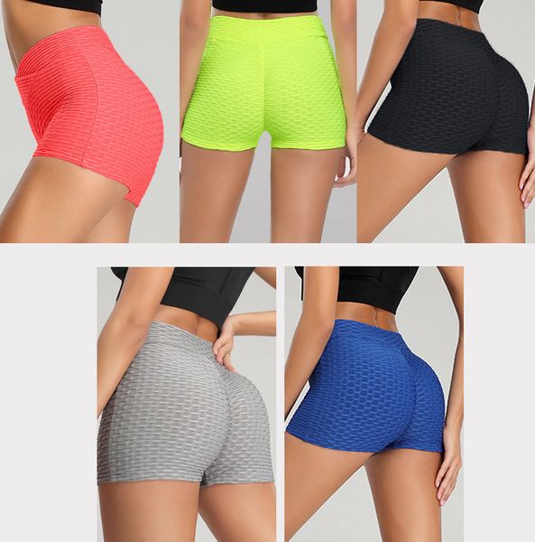

leggings fashion 2021 bubble pants, sports yoga shorts, waist up, hip up, Black