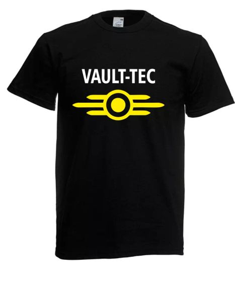 

mens t-shirt vault-tec until 5xl, White;black
