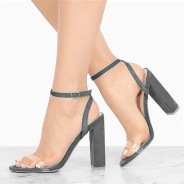 

sandals shofoo shoes.fashion women's sandals. about 11 cm high-heeled summer shoes. party size:34-45, Black