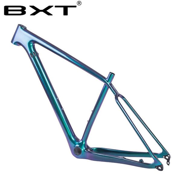 

bike frames bxt t800 carbon mountain frame 29er chameleon full fiber frameset mtb 29 disc brake 1-1/8" to 1-1/2"