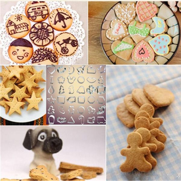 

baking moulds cookie cake biscuit fondant mould stainless steel kitchen tool cutters specialized cute models for cookies