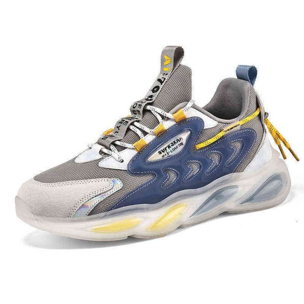 

daddy shoes 2021 new men's autumn korean version breathable mesh sports student thick soled elevated casual trendy