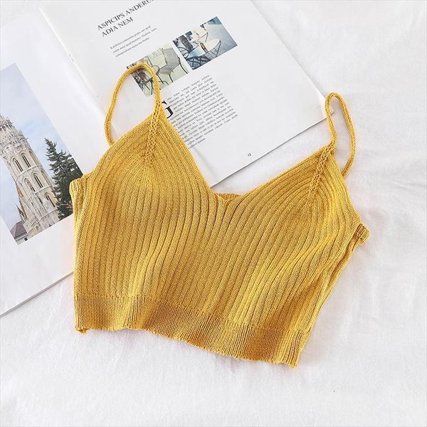 

crop spaghetti clothing womens tank v neck strecthy basic summer, White