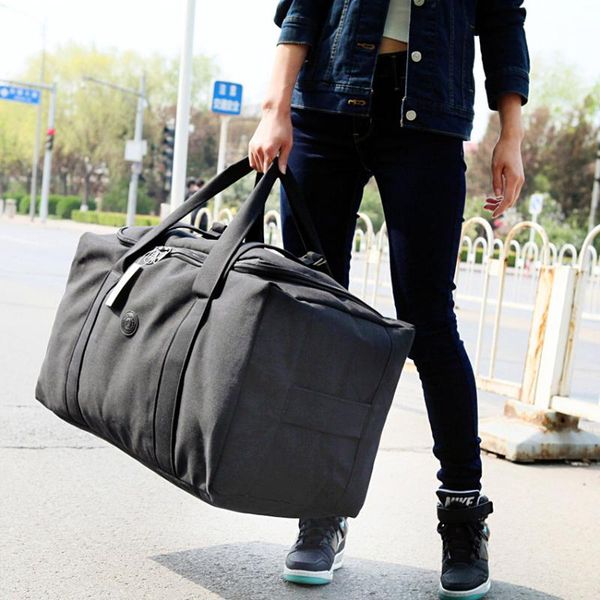 

high capacity travel tote portable outdoor zipper bag luggage organizer carry sac voyage db60duffel bags duffel