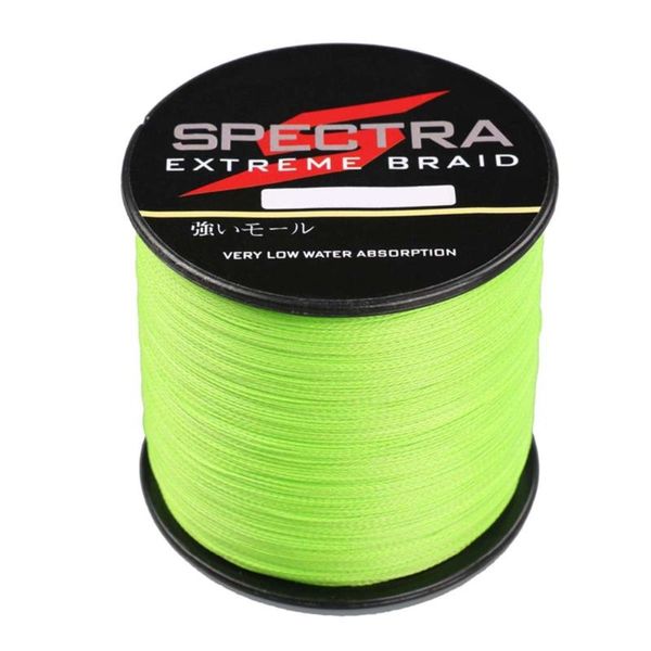 

strong fluorescent yellow 300m/330yards 4 strands super japan multifilament pe braid fishing line 6-100lb