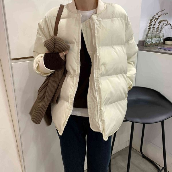 

winter jacket women clothing ol fashion bread clothes loose thicken warm cotton padded coat solid parkas 210421, Black