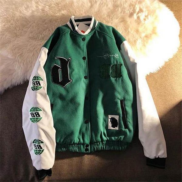 

women's jackets dihope ladies and couple teen cardigans baseball uniforms clothing, Black;brown