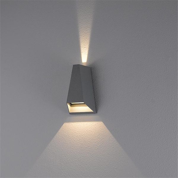 

outdoor indoor waterproof 8w led wall lamp bedroom living room courtyard garden lights decorative lighting aluminum lamps