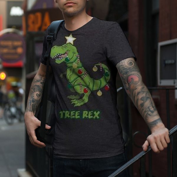 

men english star little green dragon 3d printing fashion christmas short sleeve breathable daily street shooting party travel holiday, White;black