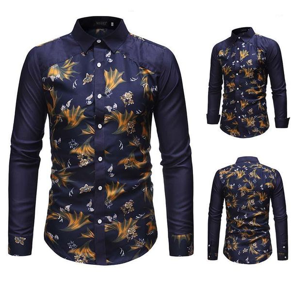 

men's casual shirts fashion business stitching color long sleeved shirt slim, White;black