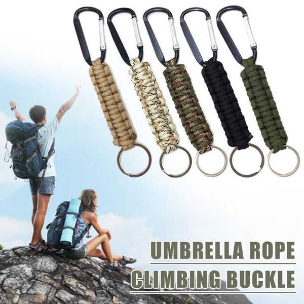 

cords, slings and webbing outdoor umbrella rope climbing buckles seven core woven key chain accessories random color