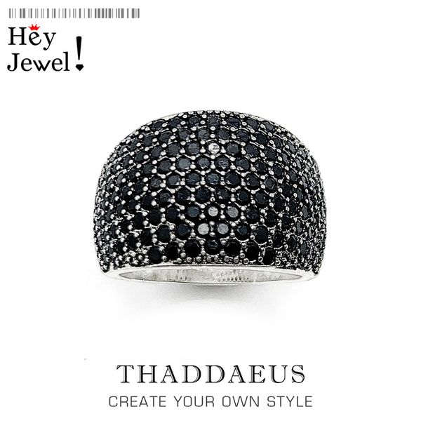 

black pave cocktail ring,europe style fashion good jewerly for women men, spring gift 220217, Slivery;golden