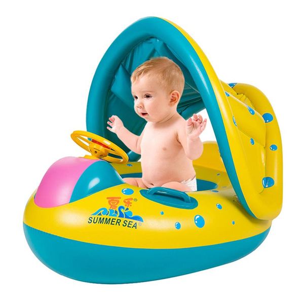 

life vest & buoy summer infant swimming ring inflatable pool shaded toys swim safely seat baby choose water sports beach
