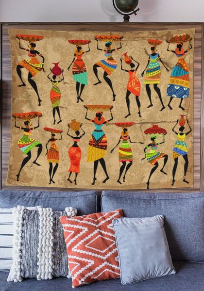 

tapestries african tribe women wall tapestry, style art, bedroom room decor
