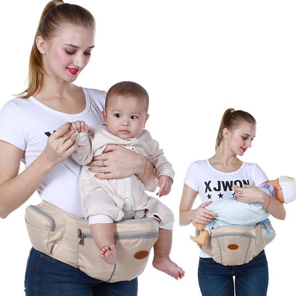 

carriers, slings & backpacks multifunctional cotton baby carrier storage single stool waist hug seat kids hip wrap holder