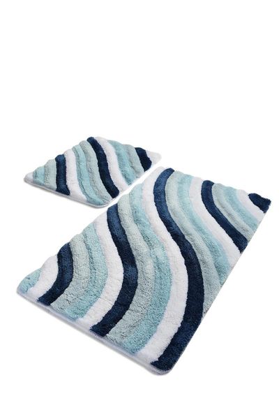 

bath mats colorful blue 2-set mat 8694545034944