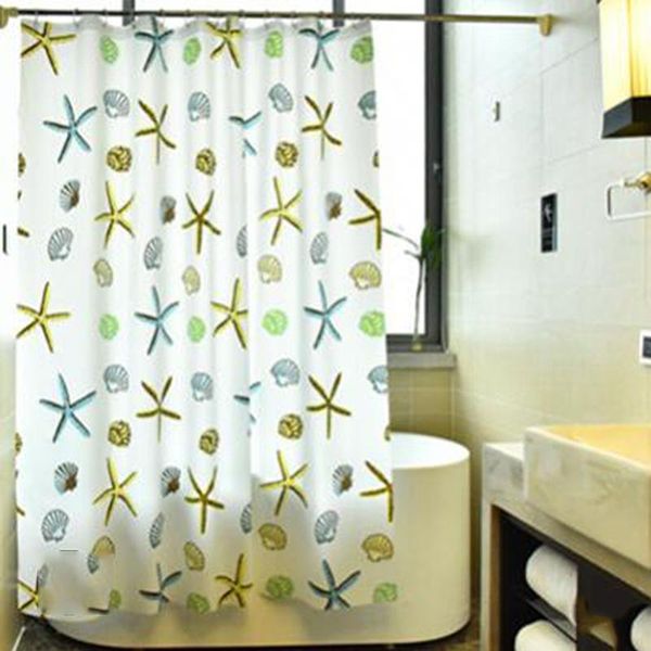 

shower curtains modern starfish pattern curtain thickened waterproof mildew proof partition home decor