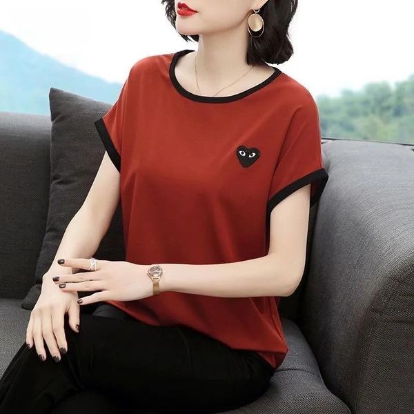 

women's t-shirt 2021 summer solid women woman harajuku short-sleeved o-neck tees shirt girl casual tee red oversize tshirt, White