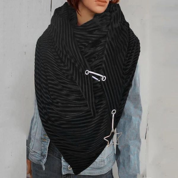 

scarves 2021 scarf women fashion soild star printing button soft wrap casual warm shawls multi-purpose shawl, Blue;gray