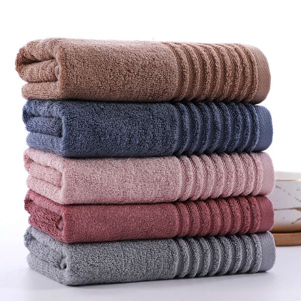 

bamboo fiber square towel solid color stripe 32 strand yarn soft absorbent small company welfare, White