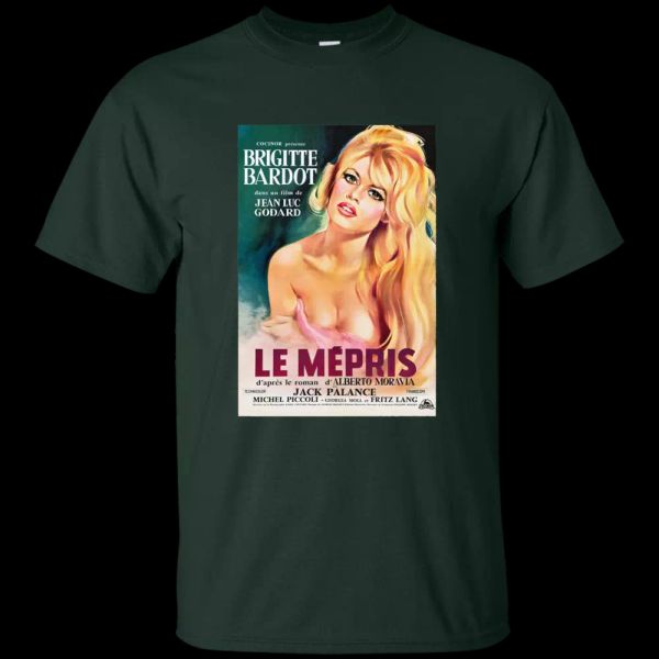 

le mÃ©pris (contempt) brigitte bardot, jean luc godard t-shirt, White;black