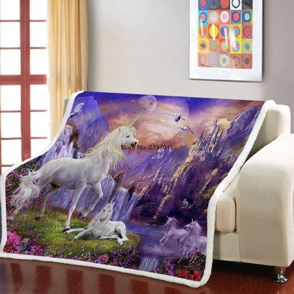 

blankets natural scenery sherpa blanket waterfall landscape throw picnic airplane weighted for bedroom nap office