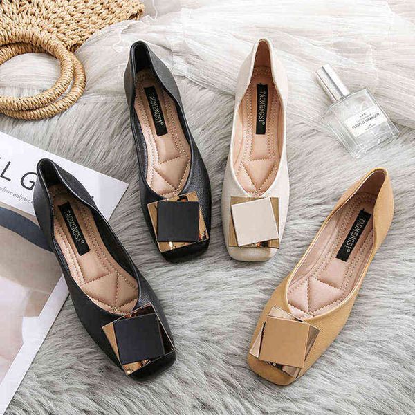 

dress shoes spring autumn women flats square toe slip on shoes black ladies boat shoes comfortable ol office lady shoe zapatos mujer 9319n 2