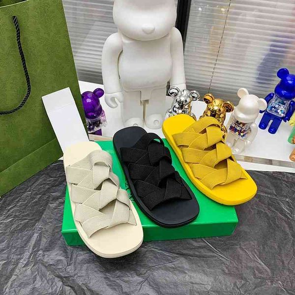 

75% off factory outlet sale 2021 summer new roman woven women's square head casual light outer wear thick-soled sandals and slippers be, Black