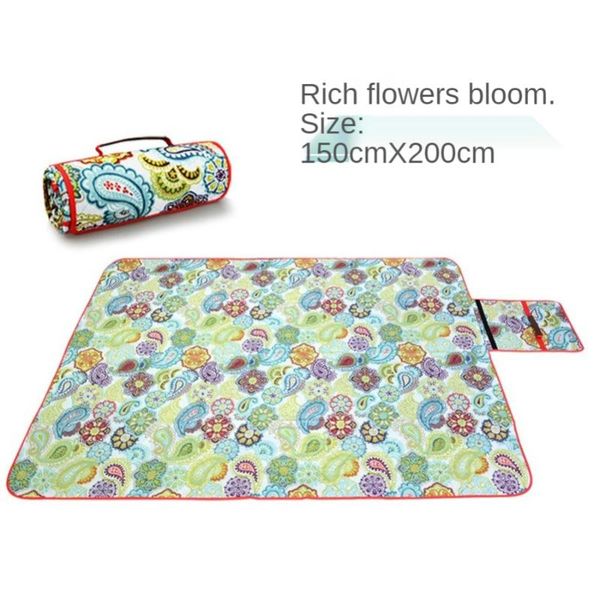 

outdoor camping moisture-proof mat, portable picnic thickened mat 150*200cm various mats pads