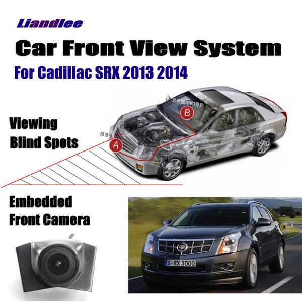 

car rear view cameras& parking sensors front logo grill camera for srx 2013 2014 not reverse rearview wide angle