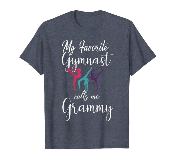 

my favorite gymnast calls me grammy t-shirt love gymnastics, White;black