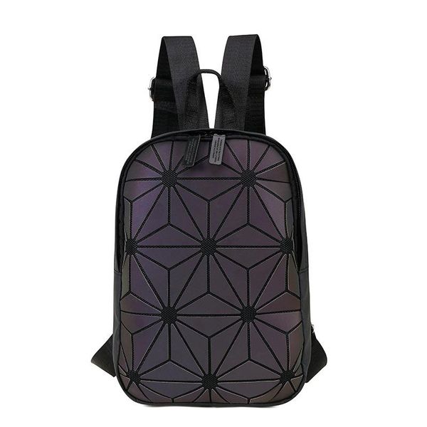 

backpack women 2021 fashion laser geometric diamond multifunction teenage girl shoulder bag leather