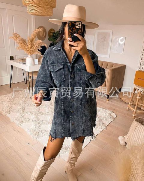 

net red women's oversized shirt washed corduroy cotton thin coat, Black;brown