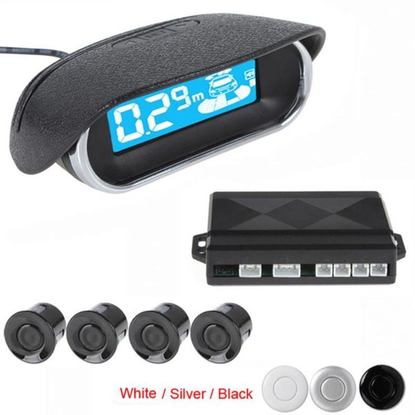 

car rear view cameras& parking sensors led display 4 x kit reversing radar buzzer system with 250cm detecting distance