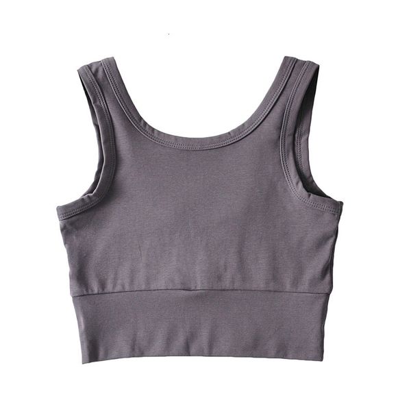 

tanks ins round neck tight sleeveless elastic sports vest women's vintage backless t-shirt chic female, White