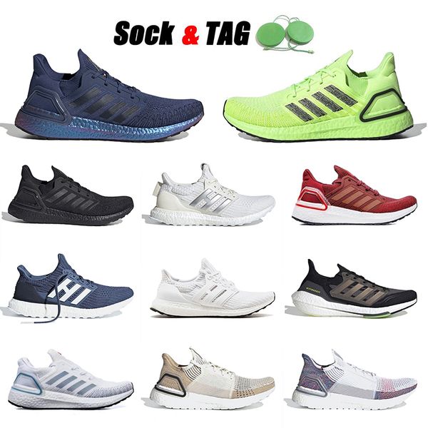 

classic running shoes ultraboost mens women iss us national lab dark blue volt dash grey university red orange white burgundy solar yellow s, White;red