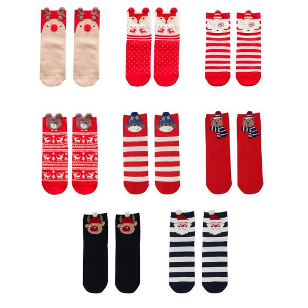 

christmas decorations xmas socks women cotton holiday themed festival decor breathable winter warm for home merry year ornament