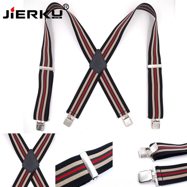 

Gwi adult 4 stripe men's 5cm suspenders elastic adult 4 clip stripe men's strap 5cm belt beltelastic strap clip, Black;white