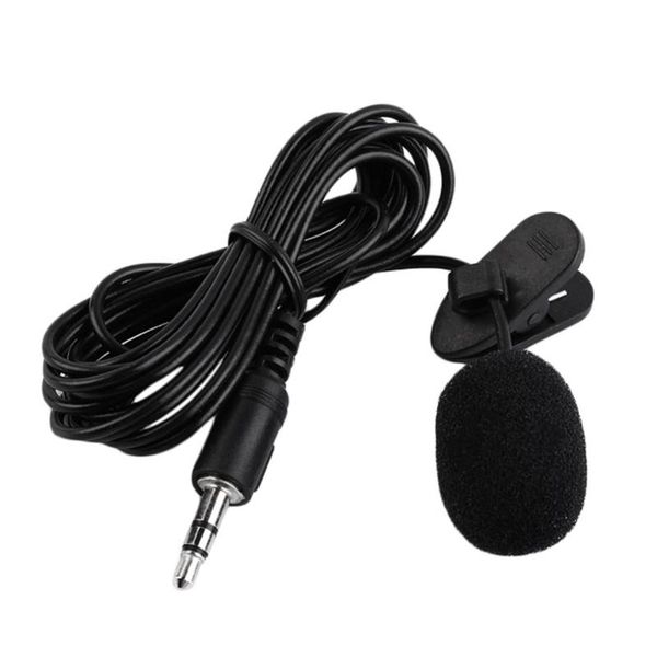 

microphones 3.5mm mini studio speech mic microphone w/ clip for pc desknotebook