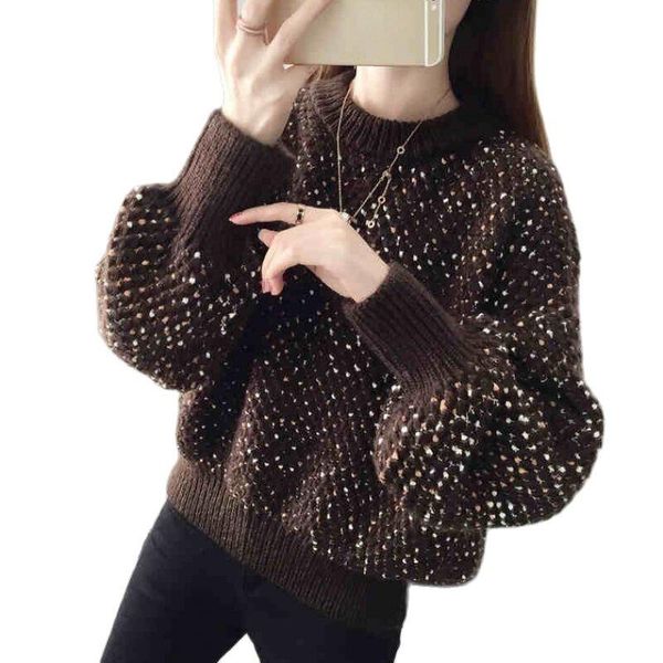 

women's sweaters women 's autumn and winter pullover round neck base sweater, White;black