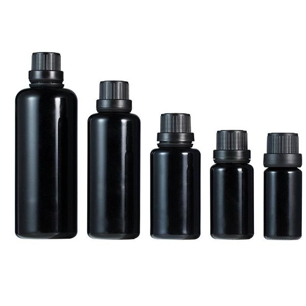 

storage bottles & jars 100pcs 10ml 30ml black essential oil liquid small glass perfume sample vials