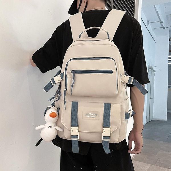 

school bags men's backpack male sports backpacks canvas for teenager boys girls computer lapbackbag