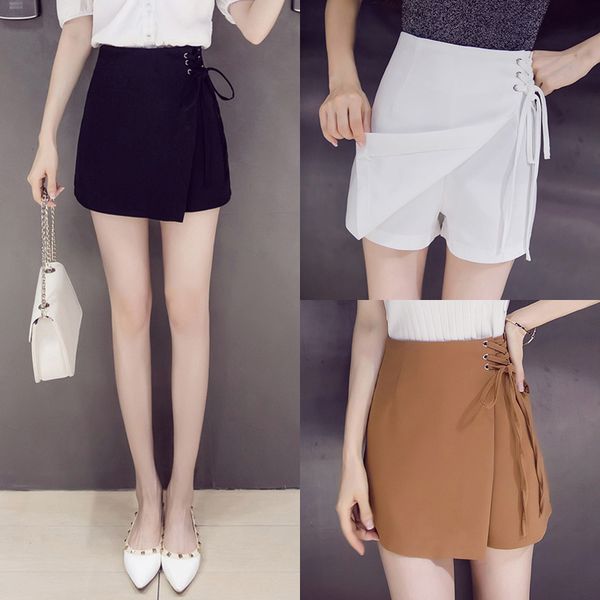 

casual dresses short skirt women's spring and summer fashion high waist autumn winter irregular walk proof trouser a-line xr3d, Black;gray
