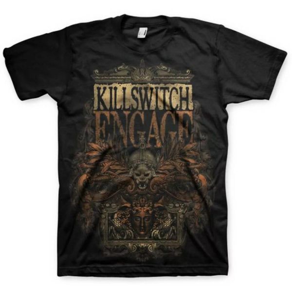 

official killswitch engage t shirt army black classic rock metal band tee mens, White;black