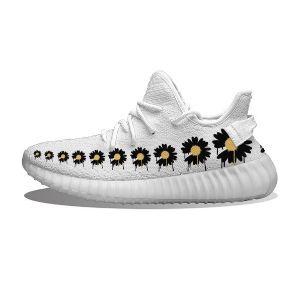 

diy custom black daisy running shoes mh printed mens womens trainers outdoor sports sneakers